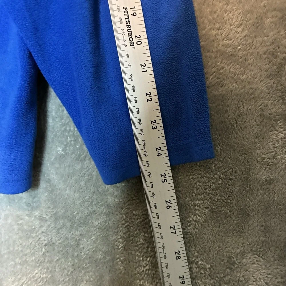 North Face Mens Cobalt Blue 1/4 Zip Fleece Pullover 2XL Lightweight Layering